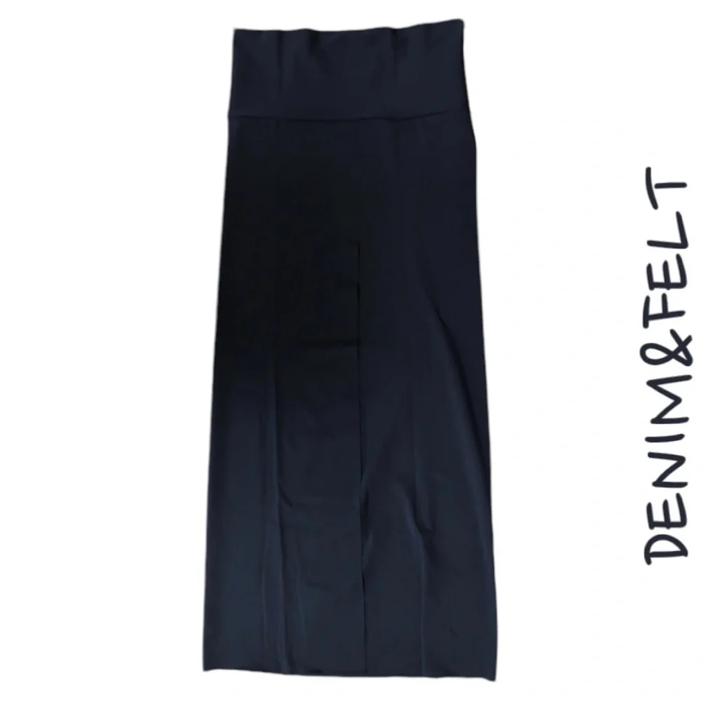 SKIMS Swim Shaping Long Maxi Skirt w/ Slit | Color: Gunmetal | NEW/NWT!! 🩶🩶🩶